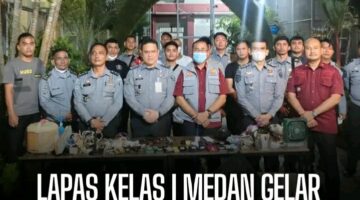 Lapas Kelas I Medan Gelar Razia Rutin, Barang Terlarang Disita