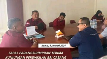 Lapas Padangsidimpuan Terima Kunjungan Perwakilan BRI Cabang Padangsidimpuan