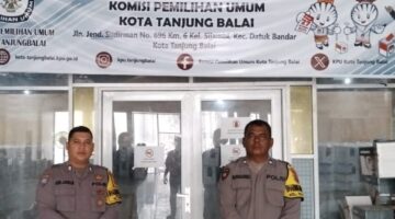 Gudang logistik KPU  tetap dijaga polres Tanjungbalai 24 jam setiap hari