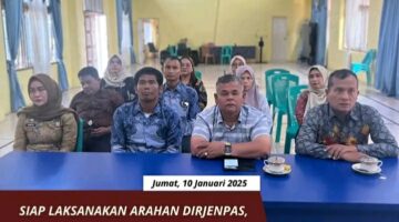 Siap Laksanakan Arahan Dirjenpas, Lapas Padangsidimpuan Ikuti Penguatan Secara Virtual