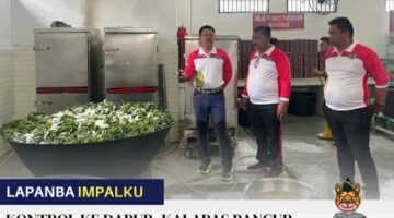 Kontrol Ke Dapur, Ka’Lapas Pancur Batu Pastikan Kualitas Makanan Warga Binaan Dan Kebersihan Dapur