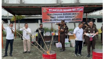 Kejari Belawan Musnahkan Barang Bukti Narkoba yang Telah Inkracht