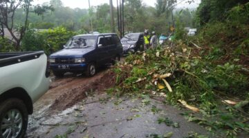 hujan yang mengguyur wilayah Kecamatan Timang Gajah, Kabupaten Bener Meriah, telah menyebabkan bencana tanah longsor yang menutup jalan lintas nasional Bireuen-Takengon, tepatnya di Kampung Karang Jadi.Senin (6/1/25).