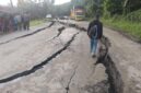 Ruas jalan nasional Bireuen- Takengon di Kilometer (Km) 16 kawasan Desa Blang Alue Rambong, Juli, Bireuen amblas  sepanjang 50 meterKamis (9/1/2025). 