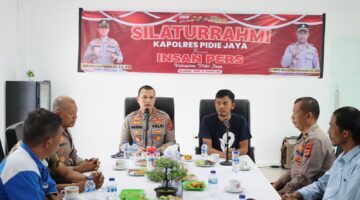 Polres Pidie Jaya gelar forum diskusi Jum'at Curhat bersama Insan Pers di Aula Satpas Polres Pidie Jaya, kamis 24 Januari 2025. Foto.Ist