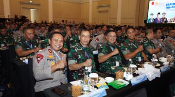 Mayor Jenderal TNI Niko Fahrizal, M.Tr. (Han) menghadiri Rapat Pimpinan (Rapim) TNI-Polri Tahun 2025 yang digelar di Gedung Tribrata, Darmawangsa, Jakarta Selatan, pada Kamis (30/1/2025) 