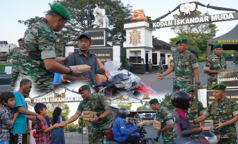  (Kodam IM) kembali menunjukkan komitmennya dalam memberikan kontribusi nyata kepada masyarakat melalui program sosial rutin bertajuk “Jumat Berkah”. Pada Jumat (31/1/25) pagi.