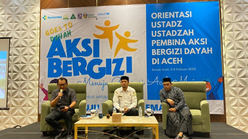 Guru Dayah dan Kader Poskesda Aceh Diberi Pelatihan Aksi Bergizi: Upaya Cegah Anemia & Stunting pada Santri