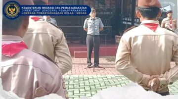 Lapas Kelas I Medan Gelar Kegiatan Pembinaan Pramuka Gudep 14.1387