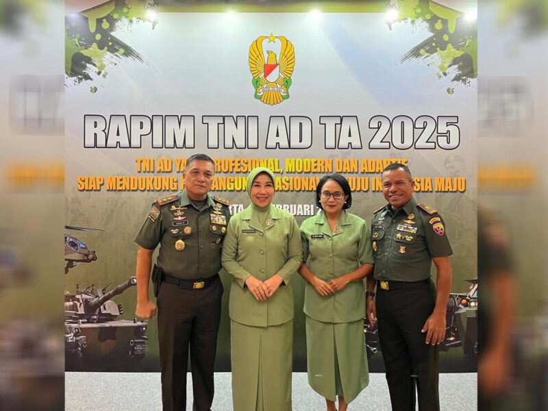 Mayor Jenderal TNI Niko Fahrizal, M.Tr. (Han), menghadiri Rapat Pimpinan (Rapim) TNI AD 2025 yang dipimpin oleh Kepala Staf Angkatan Darat (KSAD) Jenderal TNI Maruli Simanjuntak, M.Sc., di Balai Kartini, Jakarta,  Senin (3/2/2025)