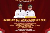 AKKAR ARAFAT,S.STP,M.Si KEPALA BIRO ADM PIMPINAN SETDA ACEH UCAPKAN SELAMAT DAN SUKSES ATAS PELANTIKAN GUBERNUR DAN WAGUB 2025-2030