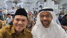 Setelah Kunjungan Kerja, Duta UEA Solat Bersama Dengan Wagub Aceh di Masjid Raya