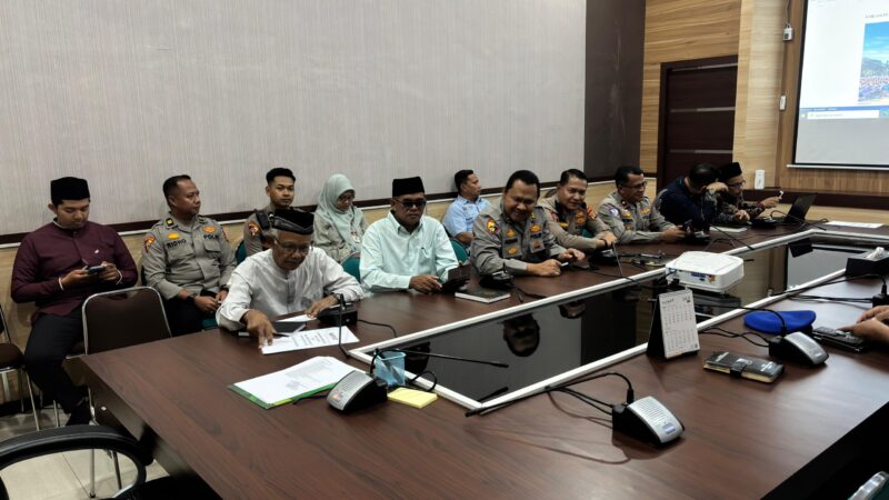 Karoops Polda Aceh Hadiri Rapat Koordinasi Persiapan Pawai Takbir dan Salat Idulfitri 1446 H