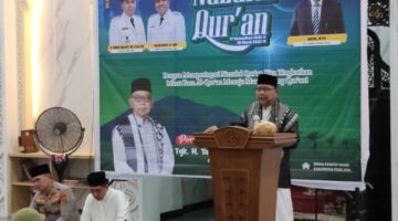 Abati Tarmizi M Judon: Isi Peringatan Nuzul Quran 17 Ramadhan 1446 H. Pemkab Pidie Jaya.di Mesjid Agung Tgk Chik Pante Geulima, Minggu (16/03) malam. Foto.Ist