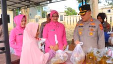 Polres Aceh Tamiang Gelar Pasar Murah: Harga Tebus Per Paket hanya Rp110 Ribu