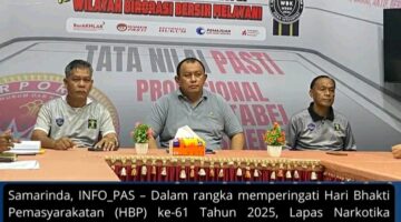 Sambut Hari Bhakti Pemasyarakatan Ke-61, Lapas Narkotika Samarinda Gelar Rapat Persiapan Kegiatan