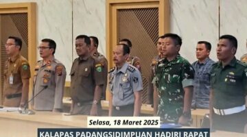 Kalapas Padangsidimpuan Hadiri Rapat Koordinasi Pengamanan Idul Fitri 1446 H Bersama dengan Forkopimda Kota Padangsidimpuan