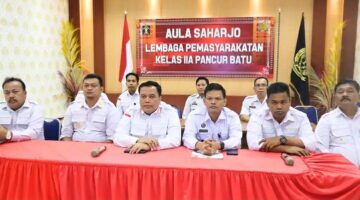 TINGKATKAN PENGAWASAN PETUGAS, LAPAS PANCUR BATU IKUTI SOSIALISASI DARI DIREKTUR KEPATUHAN INTERNAL