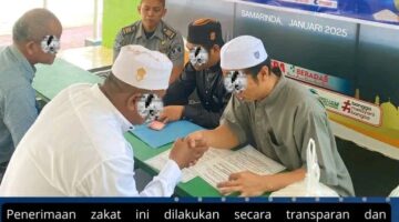 Raih Kesempurnaan Ramadhan, Lapas Narkotika Samarinda Fasilitasi Petugas dan Warga Binaan Salurkan Zakat Fitrah