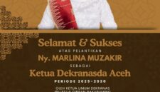 GUBERNUR DAN WAGUB ACEH MENGUCAPKAN SELAMAT DAN SUKSES KEPADA KETUA DESKRANASDA ACEH PERIODE 2025-2030